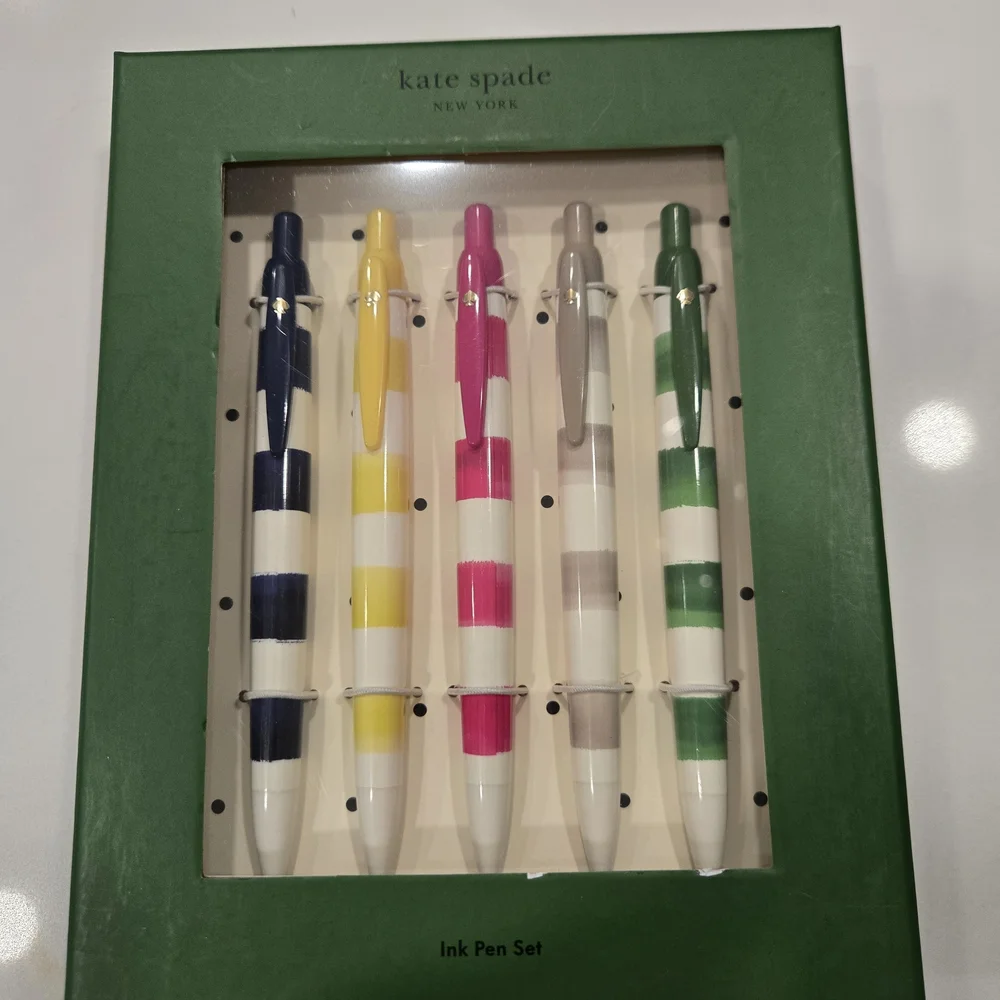 🔥Kate Spade Striped Ink Pen Set🔥